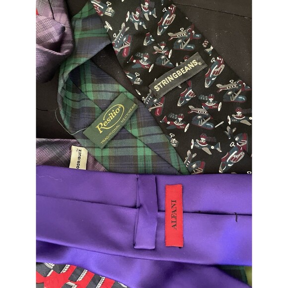 Assorted Bundle of 8 Silk Ties - Picture 2 of 3